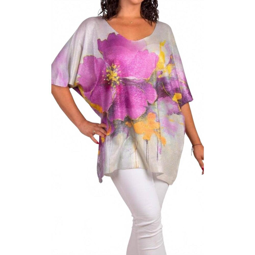 NEW GIGI MODA papavero knit top in magenta